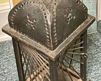 VINTAGE/ANTIQUE PUNCHED TIN CANDLE LANTERN