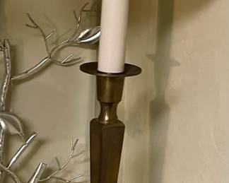 BRASS CANDLESTICK LAMP