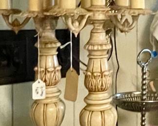 LARGE CANDLESTICK LAMPS