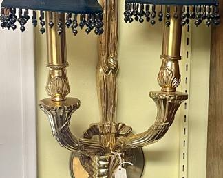 SOLID BRASS DOUBLE WALL SCONCE