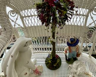 RABBITS AND TREE DECOR