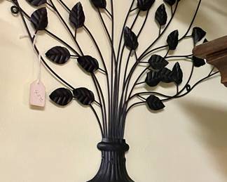 METAL LEAF WALL ART