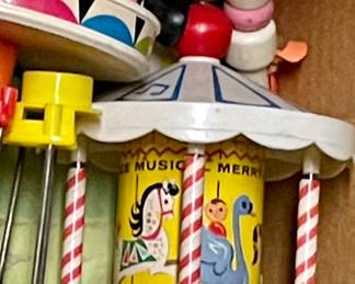 VINTAGE FISHER PRICE CARNIVAL/CAROUSEL SET
