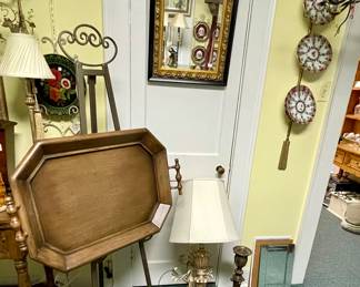 WALL SCONCE. MIRROR, CANDLESTICK, PLATES & MORE