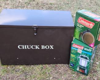 NOS Chuck box full of camping supplies