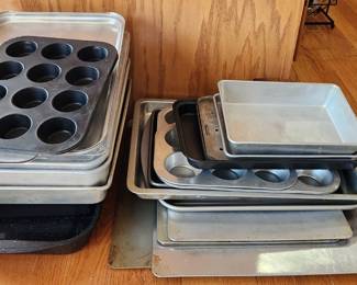 Bakers cookie sheet baking pan lot