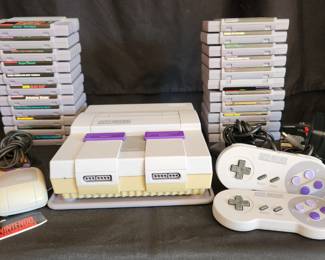 Nintendo video game lot and console