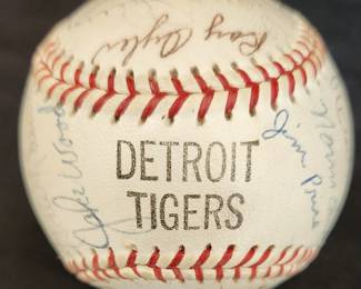 1967 Detroit Tigers signed baseball