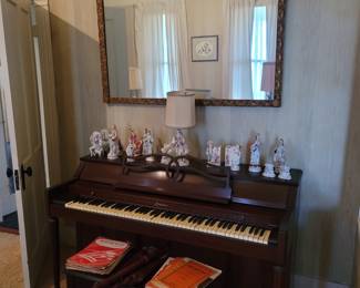 Acrosonic Piano, Vintage Victorian Figurines