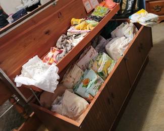 Vintage Lane Hope Chest, Vintage Sheets, Vintage Women's Scarfs