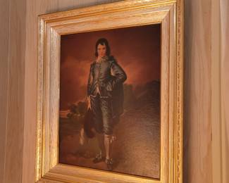 Vintage Blue Boy Print