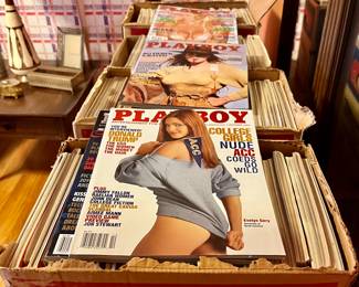Playboys 1963-1976 plus a few newer issues as shown on top
