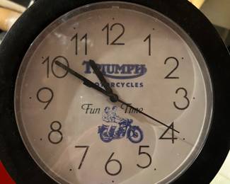 Triumph motorcycles clock