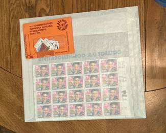 Elvis postage stamp sheet, UN postage stamps