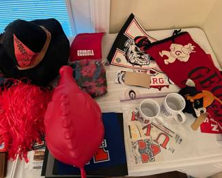 UGA, UVA, and Arkansas merch! Man Cave/she shed items