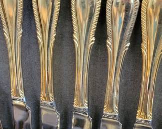 Several sets of beautiful flatware