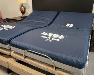 KING Serta electric bed base with Lumex mattresses