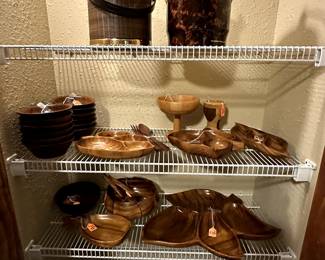 Wooden serving dishes