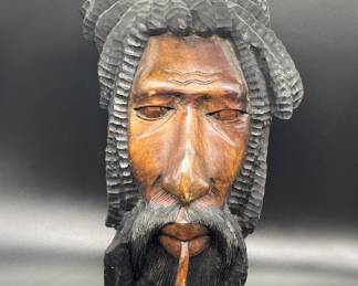 Bob Marley 25in Wood Mask from Jamaica