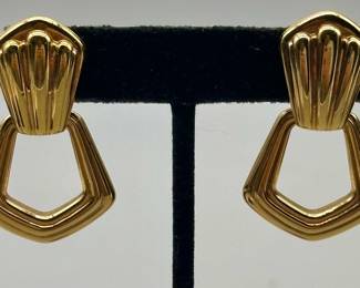 14k Gold Earrings, TW: 7.5g