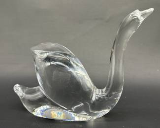 Baccarat Crystal Swan Figurine