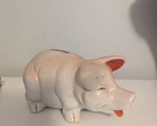 Vintage Ceramic Piggy Bank Japan 