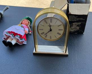 Clock and doll