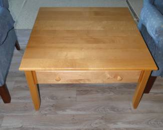 Solid wood, coffee table, with two drawers for storage