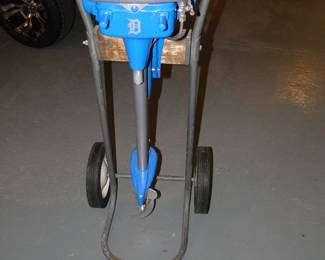 Detroit Lions outboard motor, which is a one of a kind original.