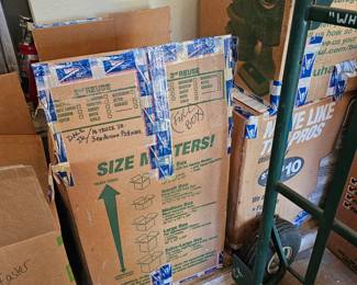 3 large mystery boxes full of Die cast cars and NASCAR items, each box is a lot and sells for one price