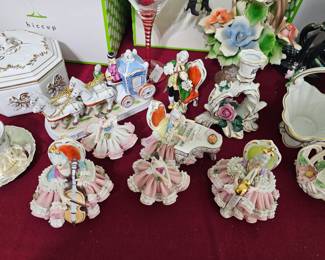 Porcelain lace figurine