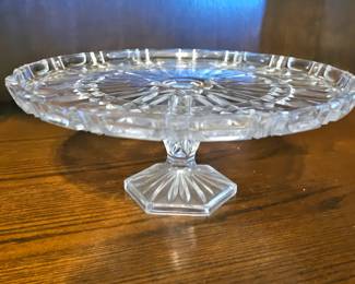 crystal cake stand 