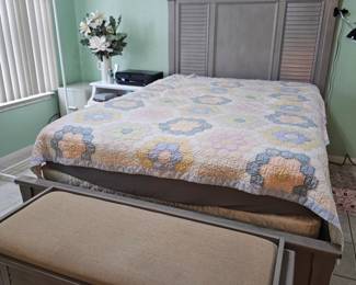 Modern bed and bench