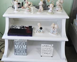 nightstand or side table with lots of display space 