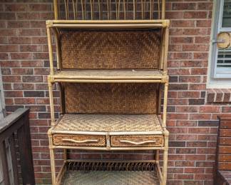 Rattan Bakers Rack