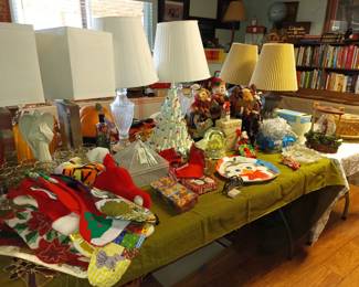 Stockings, lamps and trees