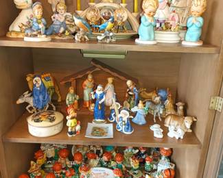 It's all Goebel.   Hummel nativity and Charlot Byi Red Heads collection
