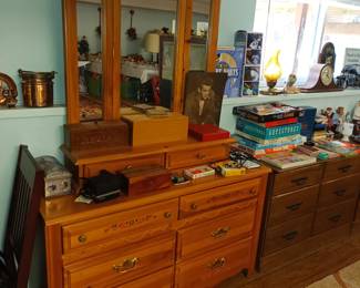 Nice dresser and wooden boxes
