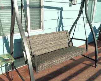Porch swing.  Staff tested and approved!