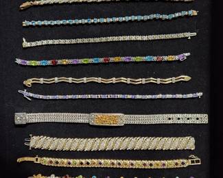 Elegant bracelets encrusted with sparklies!