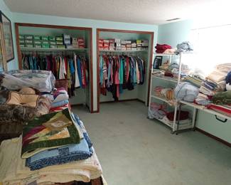 Linens, shoes and more clothing!