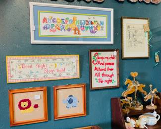 Art work for a nursery.