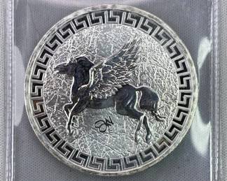 2022 1oz Silver Pegasus From St Helena