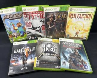 (7) XBOX 360 Video Games