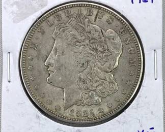 1921 Morgan Silver Dollar, US $1 Coin