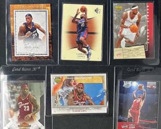 (6) LeBron James NBA Basketball Cards