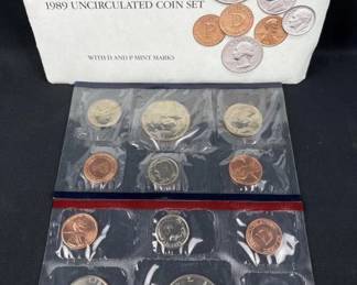 1989 US Mint Uncirculated Coin Set (P/D)