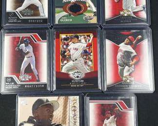 (8) Retro Baseball Cards w/ Serial #/Relic