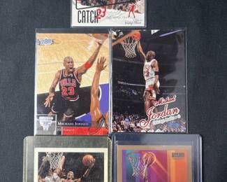 (5) Michael Jordan NBA Basketball Cards