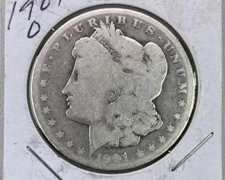 1901-O Morgan Silver Dollar, US $1 Coin